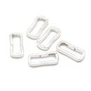 925 Sterling Silver Rectangle Clasp Size 7x16mm 2 Pieces per Bag