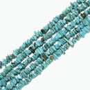 Natural Blue Green Turquoise Chips Beads Size 5-8mm 15.5'' Strand