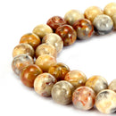 crazy agate smooth round beads