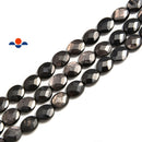 hypersthene faceted oval beads