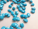blue howlite turquoise faceted teardrop beads