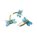 Cloisonne Christmas Tree Ornament Wiggling Dragonfly Decoration 3.5" Inches Long