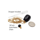 natural stone essential oil necklace perfumesmooth bottle gold chain