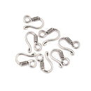 925 Sterling Silver Hook Clasp Size 8.5x14mm, 5pcs per Bag Sold by Bag