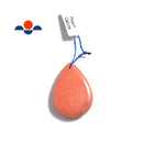 peach calcite pendant teardrop or irregular shape