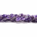 Natural Amethyst Pebble Nugget Beads Size 6-8x12-18mm 15.5'' Strand