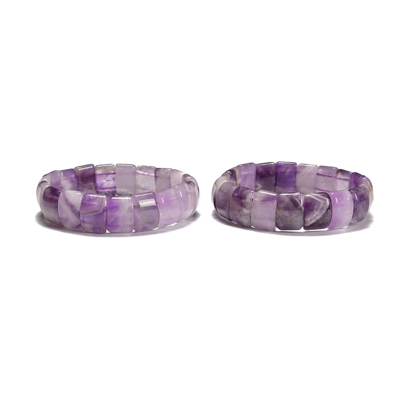 Amethyst Double Drill Bracelet Size Approx 11x15mm Length 8"