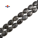 Larvikite Labradorite Smooth Flat Oval Shape Beads 13x18mm 15x20mm 15.5" Strand