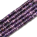 Purple Sea Sediment Jasper Heishi Rondelle Discs Beads Size 2x4mm 15.5'' per Strand
