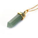 green aventurine pendulum pendant healing point chain