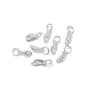 925 Sterling Silver Hook Clasp Size 5x10mm, 8pcs per Bag Sold by Bag