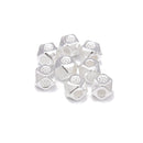 925 Sterling Silver Octagonal Beads Size 4.3mm 7pcs per Bag