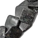 arfvedsonite smooth large flat square beads