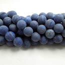 lapis lazuli matte round beads 