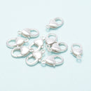 925 Sterling Silver Heart Shape Clasp Size 6x12mm Sold 3 Pcs Per Bag