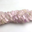 natural kunzite irregular Discs beads