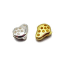 Alloy Silver/Gold Rhinestone Sunglasses Skull Pendant Charm 16x20mm Sold Per PC