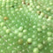green flower jade smooth round beads 