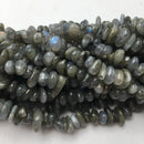 labradorite center drill pebble nugget chips beads