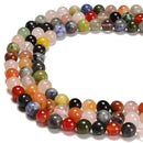 Natural Chakra Smooth Round Beads Size 4mm 6mm 8mm 10mm 15.5'' Strand