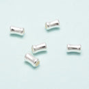 925 Sterling Silver Bamboo Beads Size 4x6mm 15 pcs per Bag