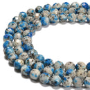 K2 Jasper Faceted Round Beads Size 8mm 10mm 15.5'' Strand