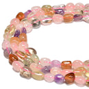 Chakra Quartz Pebble Nugget Beads Size 8x12mm 10x14mm 12x16mm 15.5'' Strand