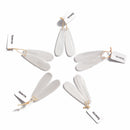 selenite pendant earrings teardrop shape