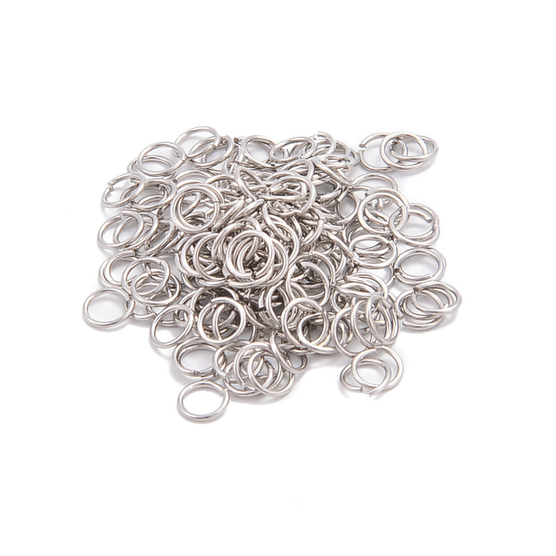 304 Stainless Steel Jump Rings 4mm 6mm 8mm 10mm 12mm 14mm 15mm 16mm Sold Per Bag