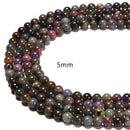 Natural Ruby and Sapphire Smooth Round Beads Size 5mm 6mm 8mm 15.5'' Strand