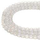 Clear Crackled Quartz Smooth Round Beads 6mm 8mm 10mm 15.5" Strand
