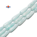 Light Blue Chatoyant Celestite Full Teardrop Beads 6x16mm 8x20mm 10x30mm 16''Str