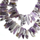 teeth amethyst slice Sticks Points beads