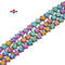 Multi Color Electroplated Lava Star Shape Beads Size 13mm 15.5'' Strand