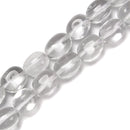 Natural Clear Quartz Full Oval Beads Size 10x14mm 12x16mm 15.5'' Strand