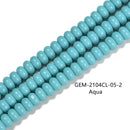 Red/Blue/Purple/Orange Glass Crystal Smooth Rondelle Beads 5x8mm 15.5'' Strand