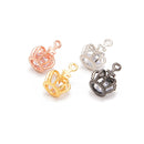 Clear Cubic Zirconia Micro Pave Queen Crown Charm 8x10mm 5PCS/Bag Sold per Bag
