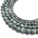 kambaba jasper matte round beads