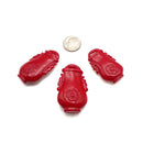 Red Bamboo Coral Hand Carved Flower Vase Pendant Size 20x40mm Sold Per Piece