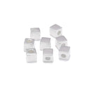 925 Sterling Silver Blank Cube Beads Size 5mm 5pcs per Bag