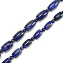 Natural Lapis Graduated Drum Barrel Shape Beads Size 5-15mmx8-25mm 15.5'' Strand