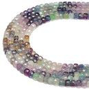 Gradient Natural Fluorite Faceted Cube Beads Size 4-5mm 15.5'' Strand