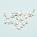 925 Sterling Silver Rabbit Charm Pendant Size 11x25mm 2Pcs Per Bag