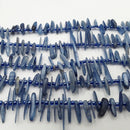 kyanite graduated pebble slice Sticks Points beads