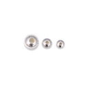 925 Sterling Silver Bicone Shape Beads Size 1.5x3mm-6x10mm Sold by Bag