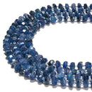 Dark Blue Kyanite Irregular Faceted Rondelle Size 4x7mm 5x8mm 15.5'' Strand