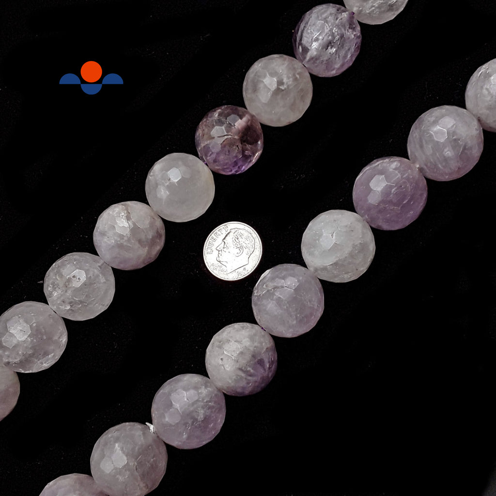 Amethyst Crystal Beads - 20mm Flat Oval