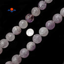 Natural Light Translucent Color Amethyst Faceted Round Beads 20mm 15.5" Strand