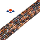 pietersite faceted round beads