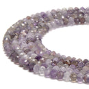 Natural Multi Color Amethyst Faceted Rondelle Beads 2x3mm 3x4mm 15.5'' Strand